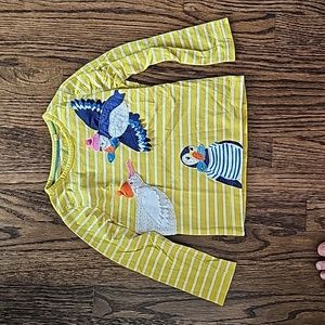 Mini Boden 3t 4t longsleeve applique longsleeve shirt